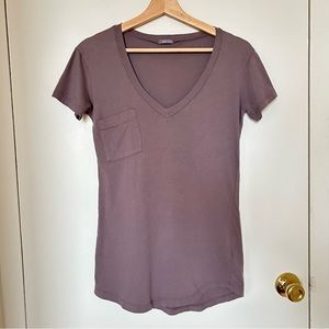 LAmade V-Neck Pocket Tee, Light Brown
